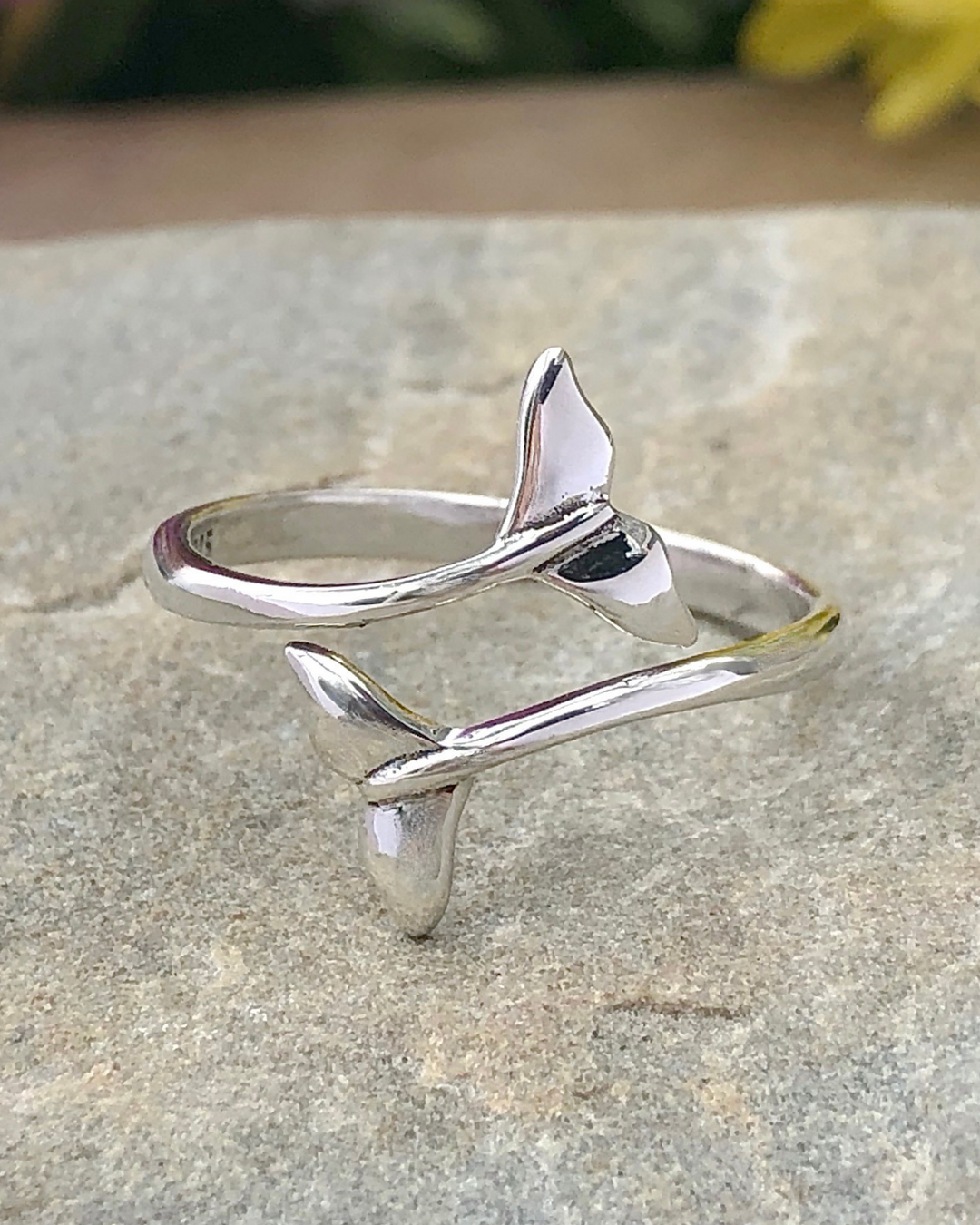 Sterling Silver Whale Tail Ring