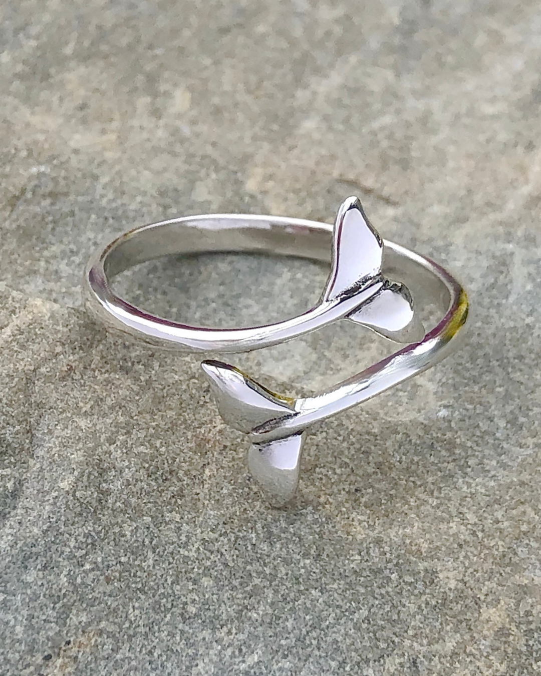 Sterling Silver Whale Tail Ring