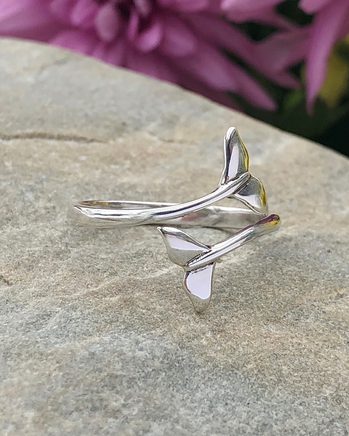 Sterling Silver Whale Tail Ring