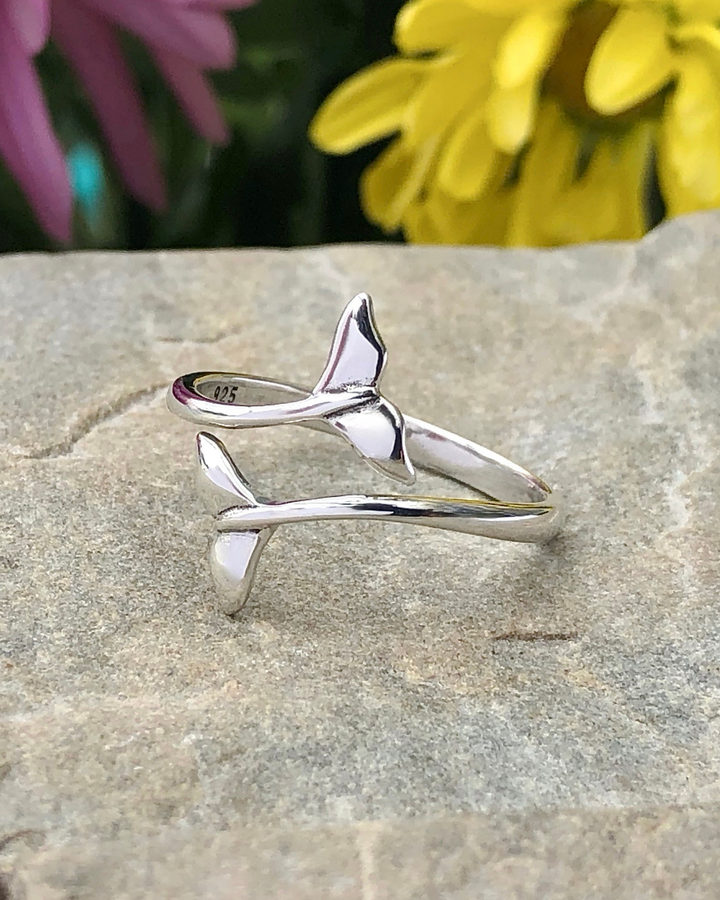 Sterling Silver Whale Tail Ring