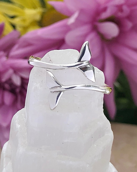 Sterling Silver Whale Tail Ring