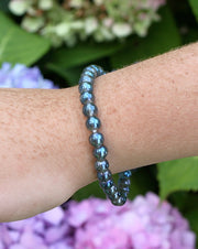 Aqua Aura 6mm Gemstone Bracelet