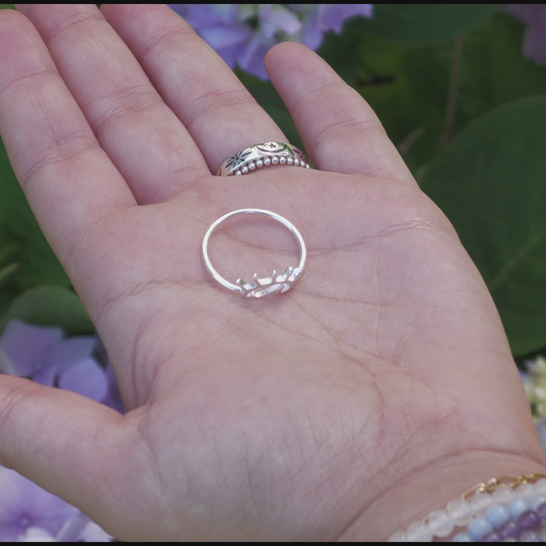 Sun and Sea Sterling Silver Ring