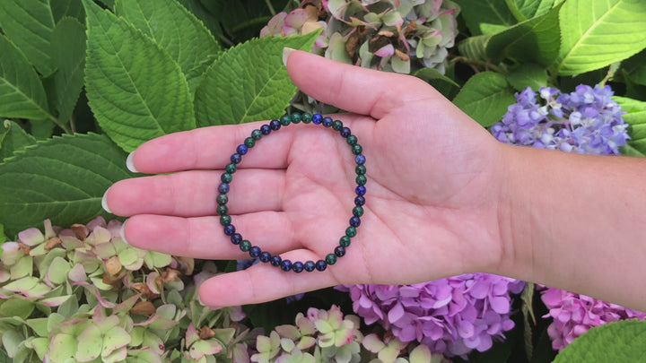 Children's Azurite 4mm Gemstone Bracelet Video