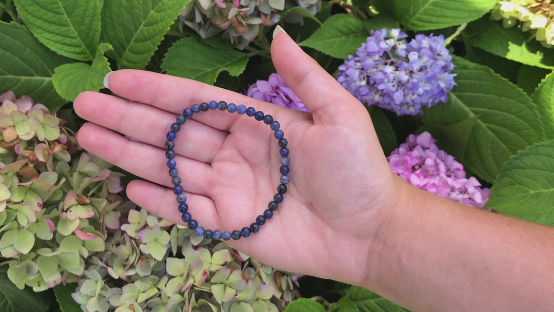 Children's Sodalite 4mm Gemstone Bracelet Video