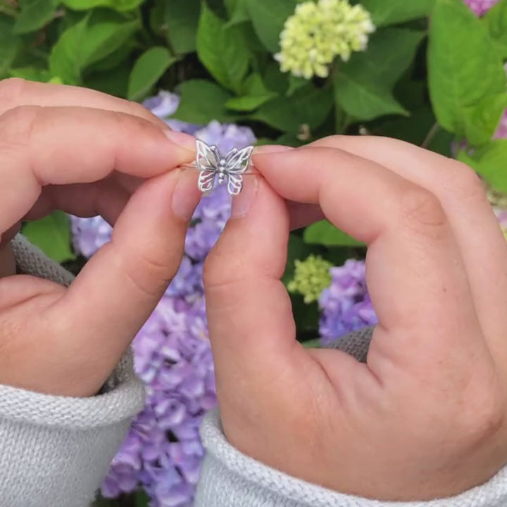 Sterling Silver Butterfly Ring