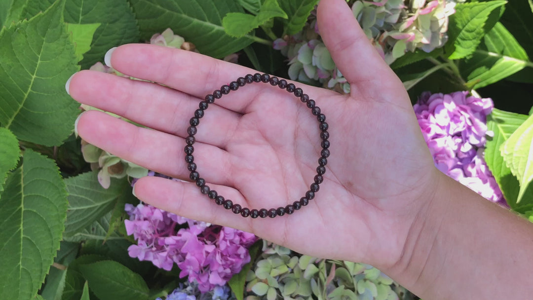 Children's Garnet 4mm Gemstone Bracelet Video