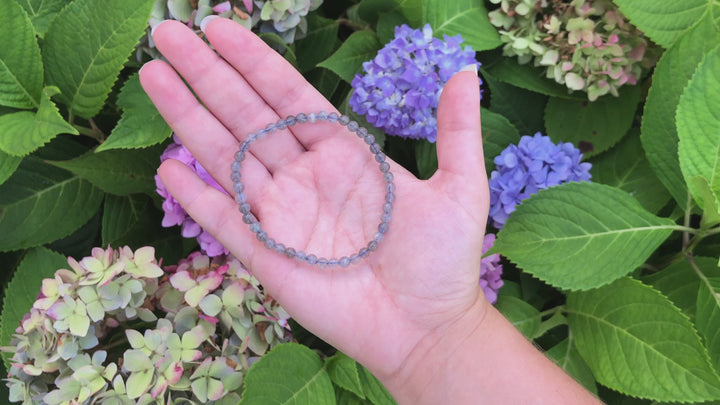 Children's Labradorite 4mm Gemstone Bracelet Video