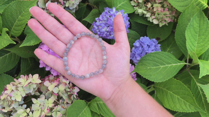 Labradorite 6mm Beaded Gemstone Bracelet Video.