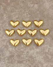 Gold Heart Pocket Tokens