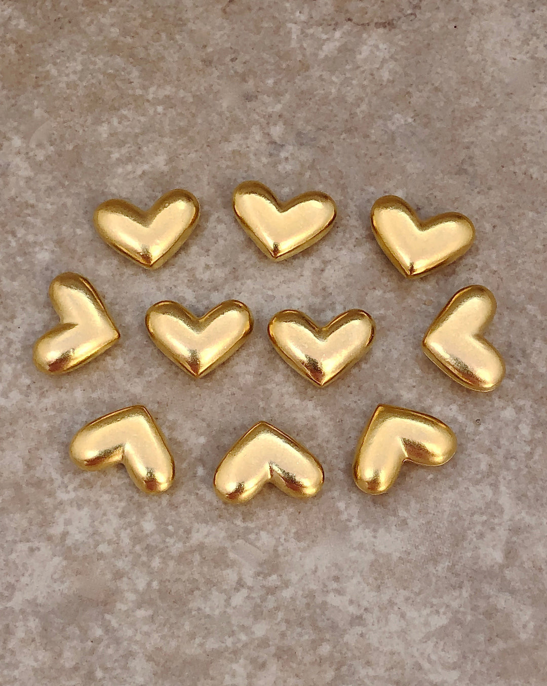 10 Gold Heart Tokens