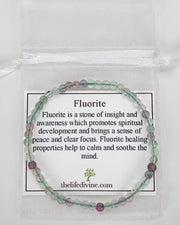 Children's Fluorite Mini 4mm Gemstone Bracelet
