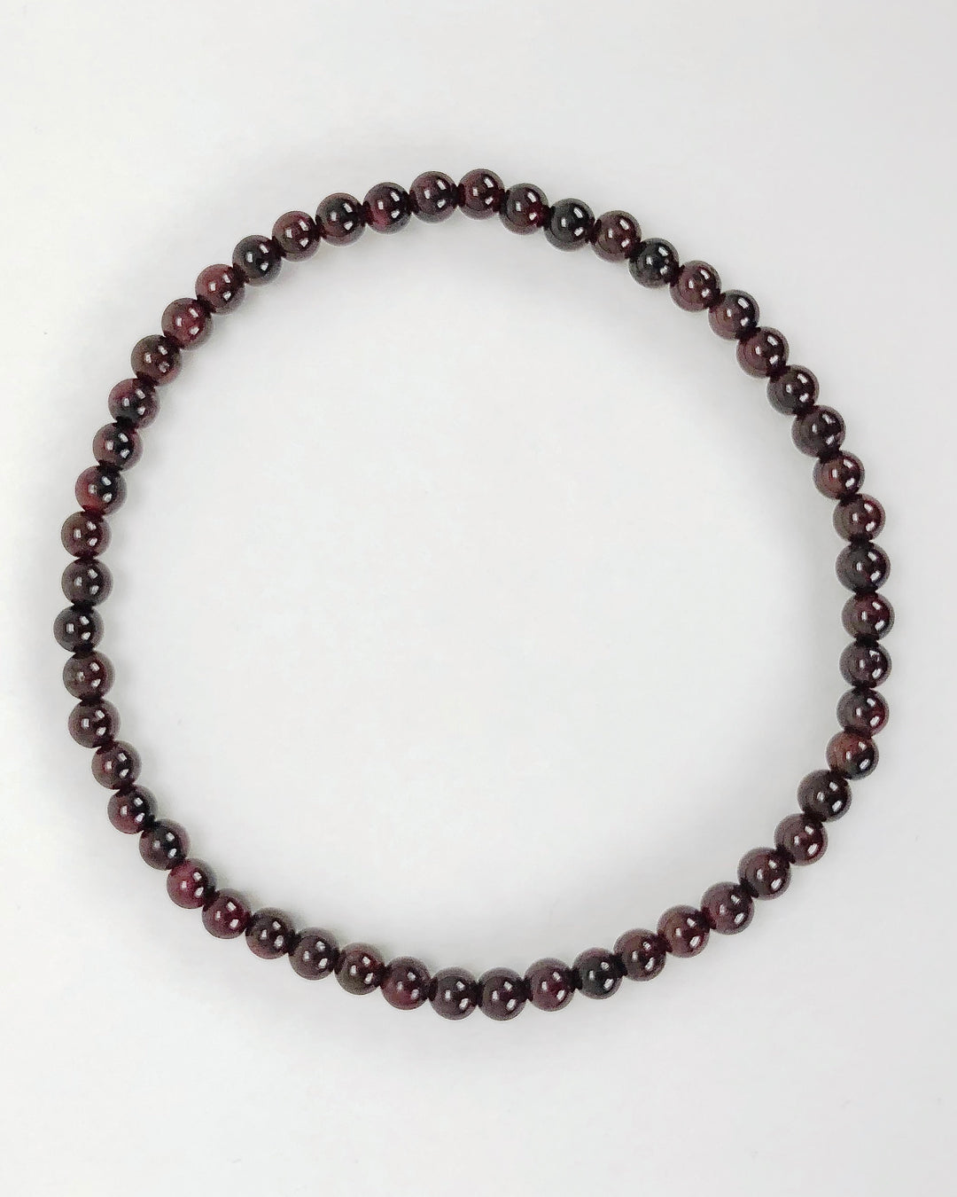 Garnet 4mm Gemstone Bracelet