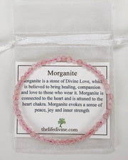 Children's Morganite Mini 4mm Gemstone Bracelet