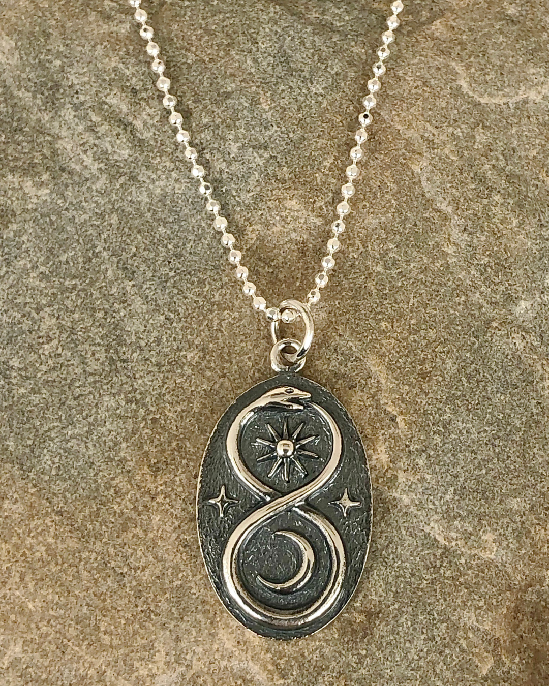 Infinity Serpent Ouroboros Necklace