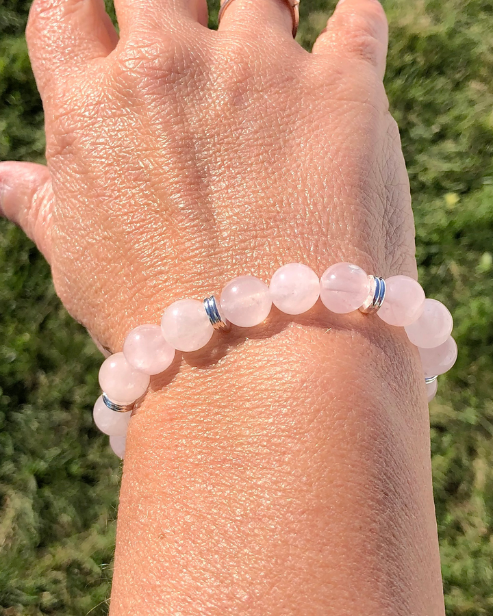 Rose Quartz 10mm Gemstone Bracelet