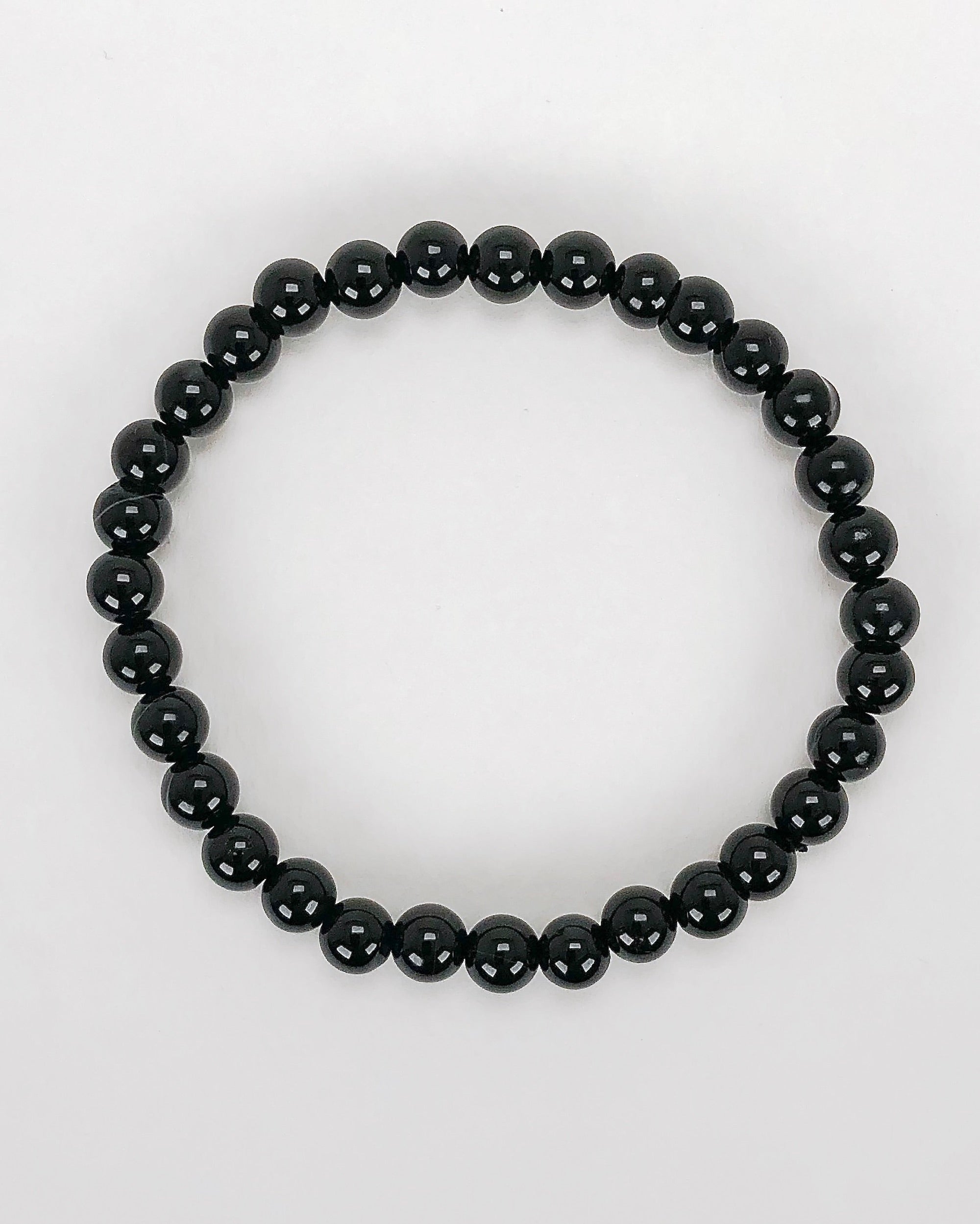Black Agate 6mm Gemstone Bracelet – The Life Divine