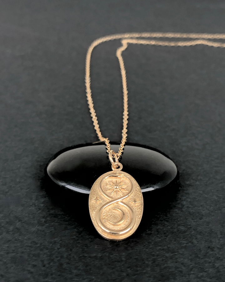 Ouroboros Gold Bronze Necklace