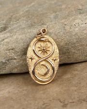 Ouroboros Gold Bronze Necklace