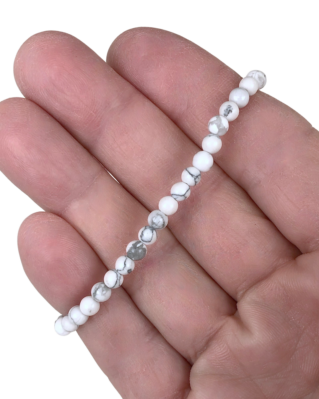 Howlite 4mm Gemstone Bracelet