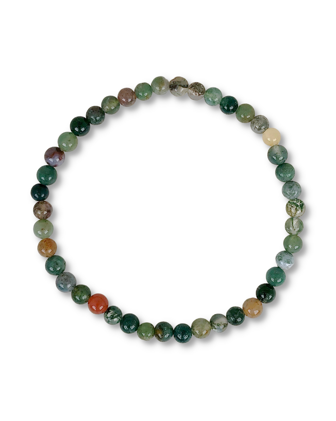 Indian Agate 4mm Gemstone Bracelet