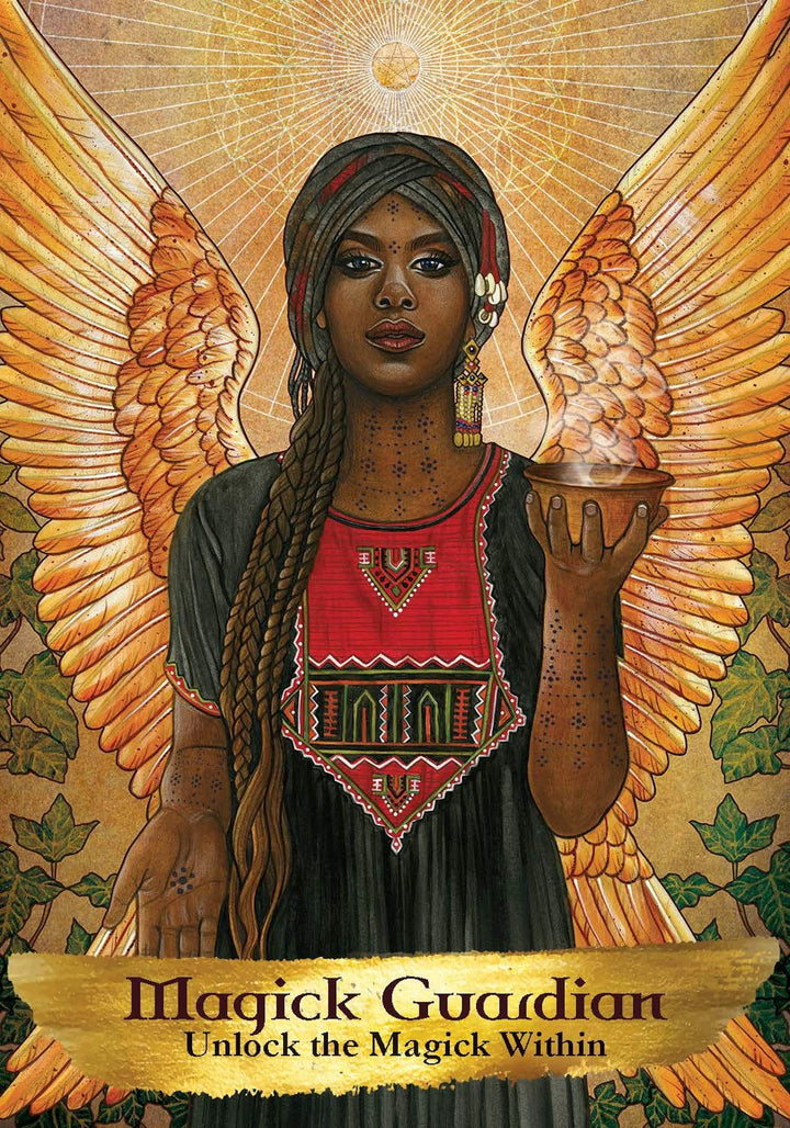 Angels and Ancestors Magic Guardian Oracle Card.