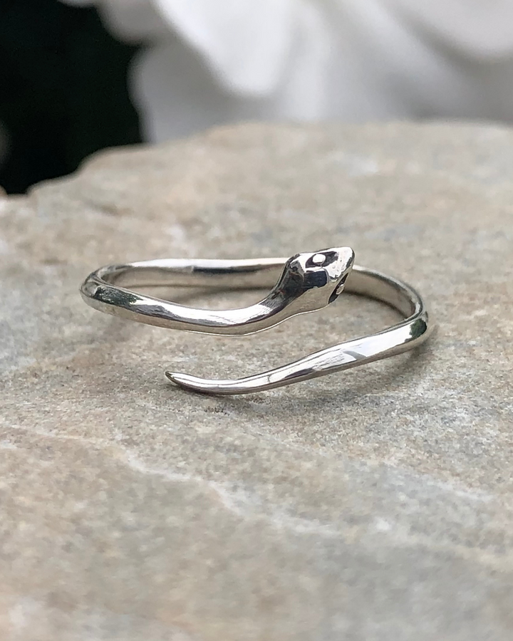 Snake Ring Sterling Silver Adjustable