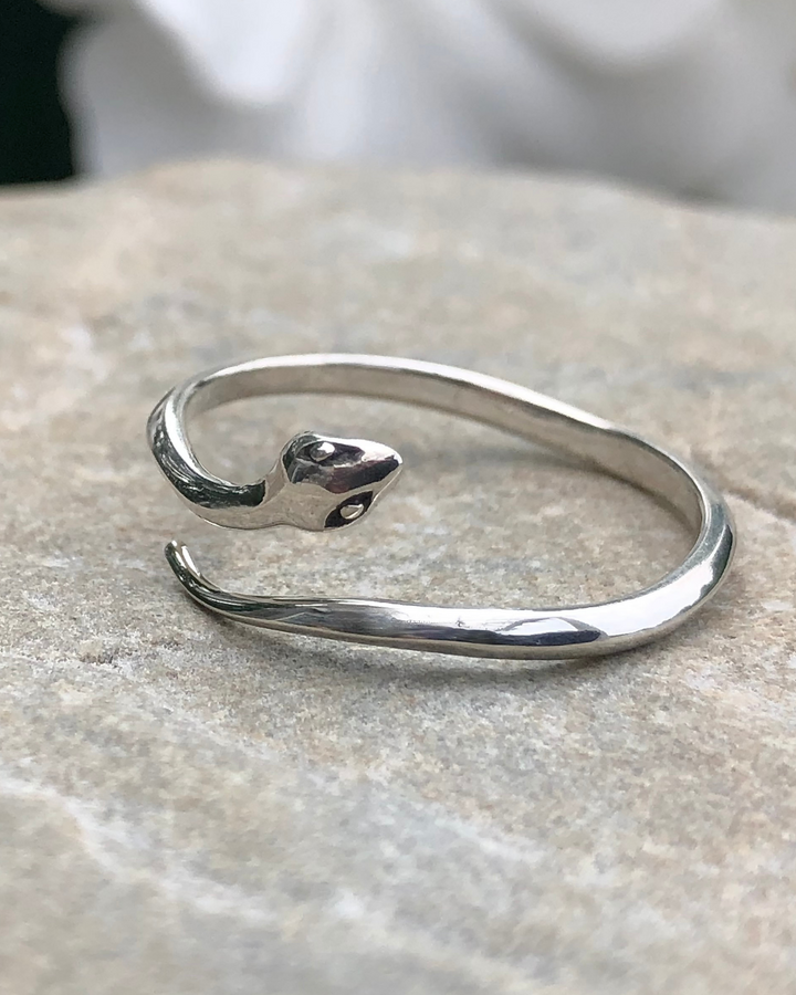 Snake Ring Sterling Silver Adjustable