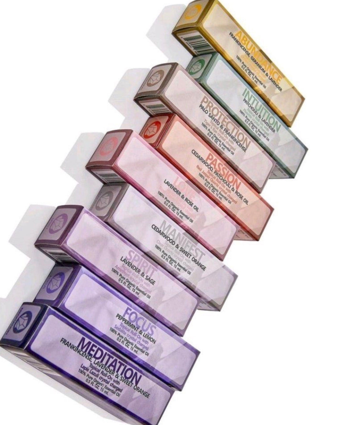 Essential Oil Gemstone Roll Ons Full Set