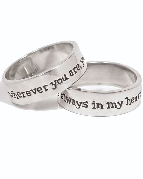 ALWAYS IN MY HEART - Sterling Silver Ring