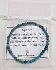 Children's Apatite 4mm Gemstone Bracelet