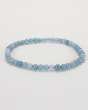 Children's Aquamarine 4mm Gemstone Bracelet