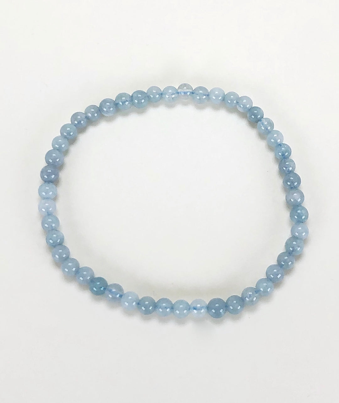 Aquamarine 4mm Gemstone Bracelet