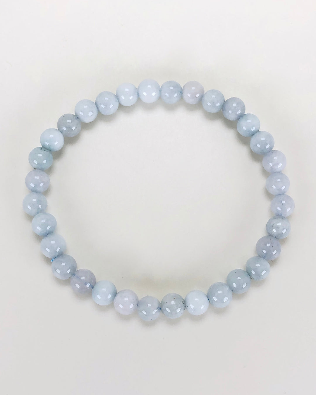 Aquamarine 6mm Gemstone Bracelet