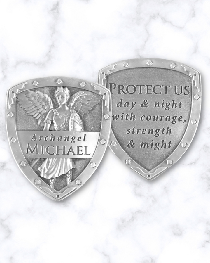 Archangel Michael Pocket Shield front and back