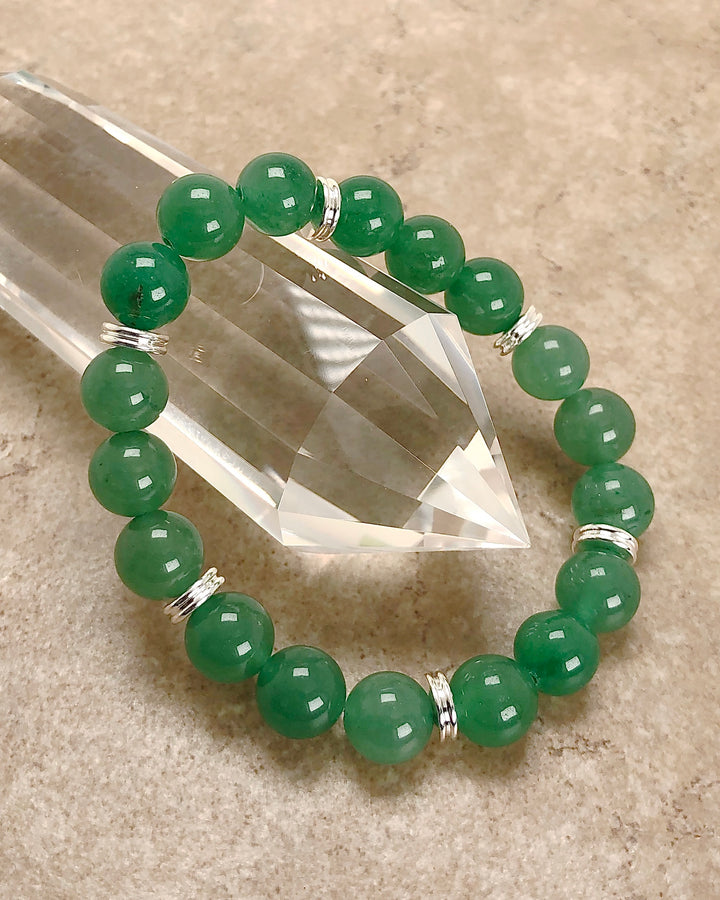 Aventurine 10mm Gemstone Bracelet