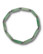 Aventurine Gemstone Tube Bracelet