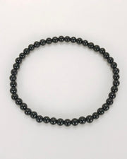 Men's Black Tourmaline 4mm Gemstone Bracelet