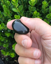 Black Tourmaline Tumbled Pocket Stones Set of 3