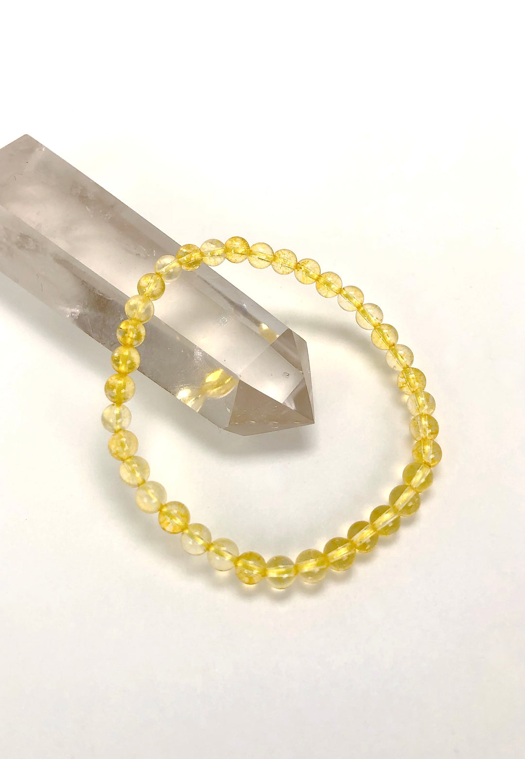 Citrine 4mm Gemstone Bracelet