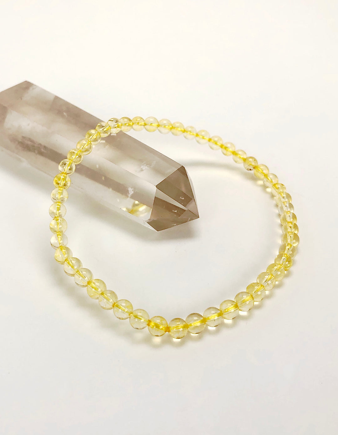 Citrine 4mm Gemstone Bracelet