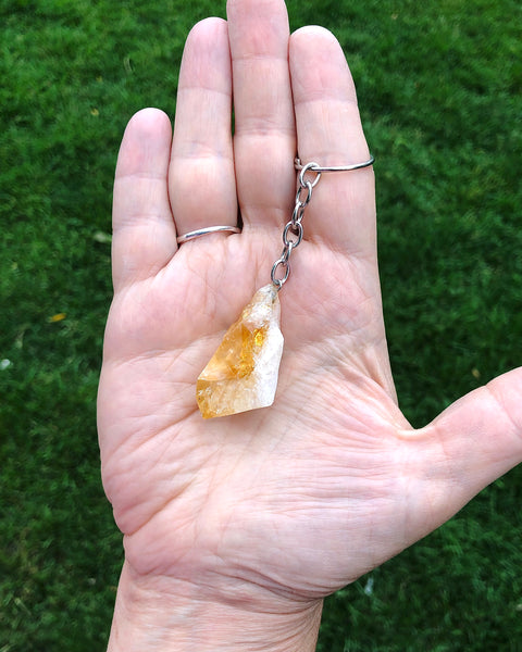 Amethyst and Citrine Keychains