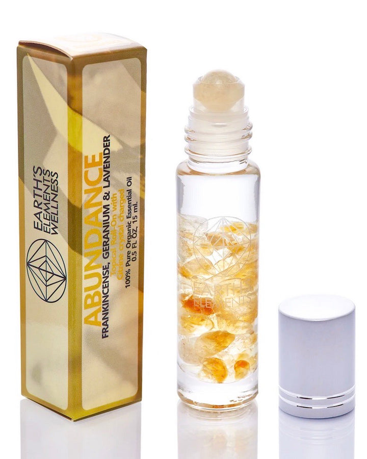 Citrine Essential Oil Gemstone Roll On - ABUNDANCE