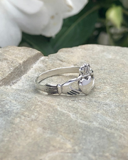 Claddagh Ring Sterling Silver-YOU HOLD MY HEART