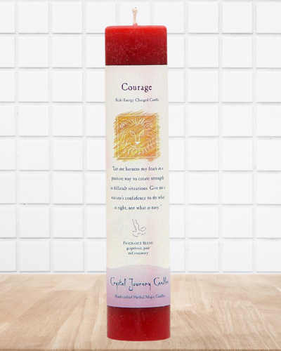 Courage Reiki Charged Candle