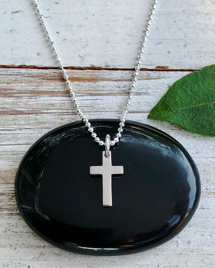 Sterling Silver Tiny Cross Necklace