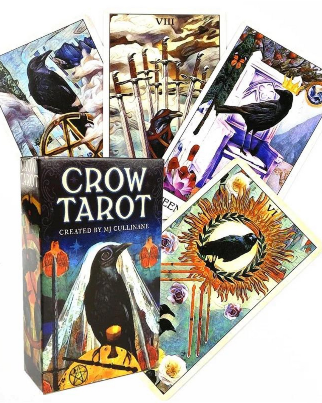 Crow Tarot Cards and Guidebook