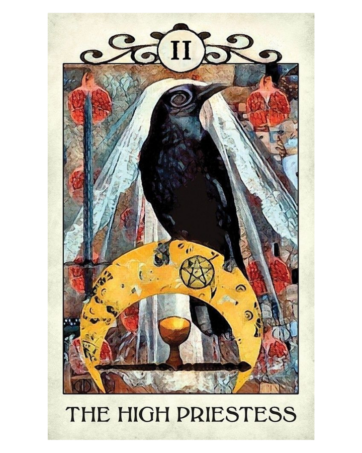 Crow Tarot Cards and Guidebook