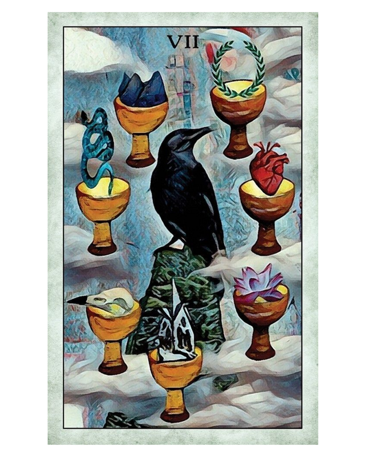 Crow Tarot Cards and Guidebook