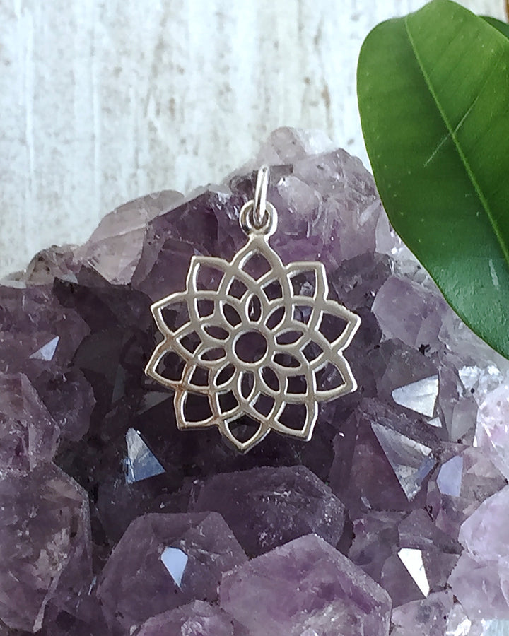 Sterling Silver Crown Chakra Necklace